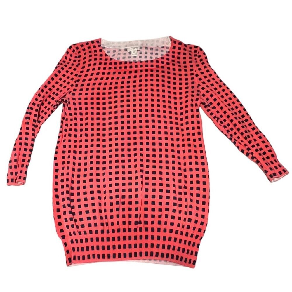 J. Crew Sweater Orange Blue Women's Size Extra Small Gently used condition Smoke